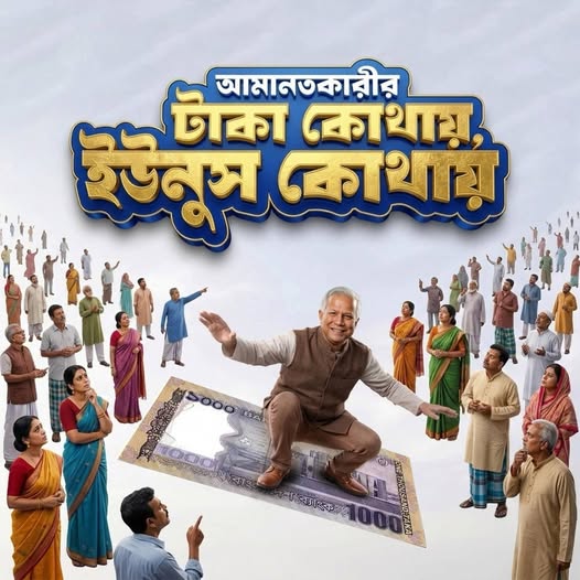 ড. ইউনুস আমানতকারীদের টাকা কোথায়?