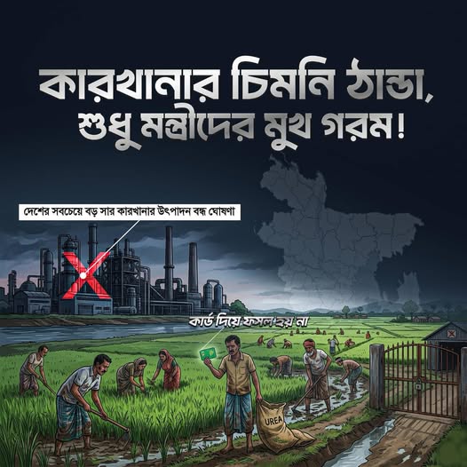 কারখানার চিমনি ঠাণ্ডা, শুধু মন্ত্রীদের মুখ গরম!