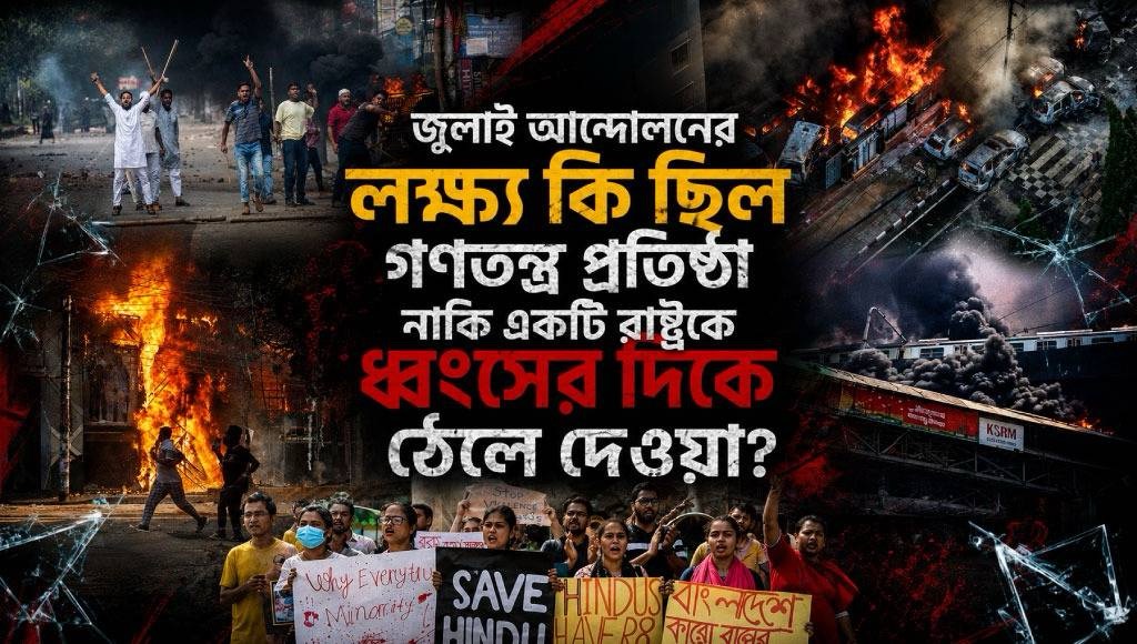 আন্দোলনের লক্ষ্য কি ছিল গণতন্ত্র প্রতিষ্ঠা নাকি একটি রাষ্ট্রকে ধ্বংসের দিকে ঠেলে দেওয়া?