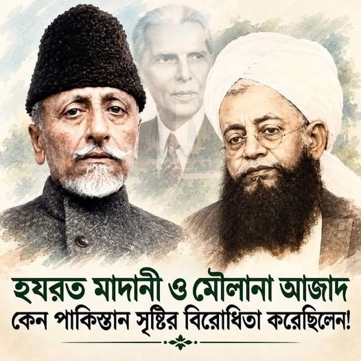 মৌলানা আবুল কালাম আজাদ এবং হুসাইন আহমদ মাদানি কেন পাকিস্তান চাননি