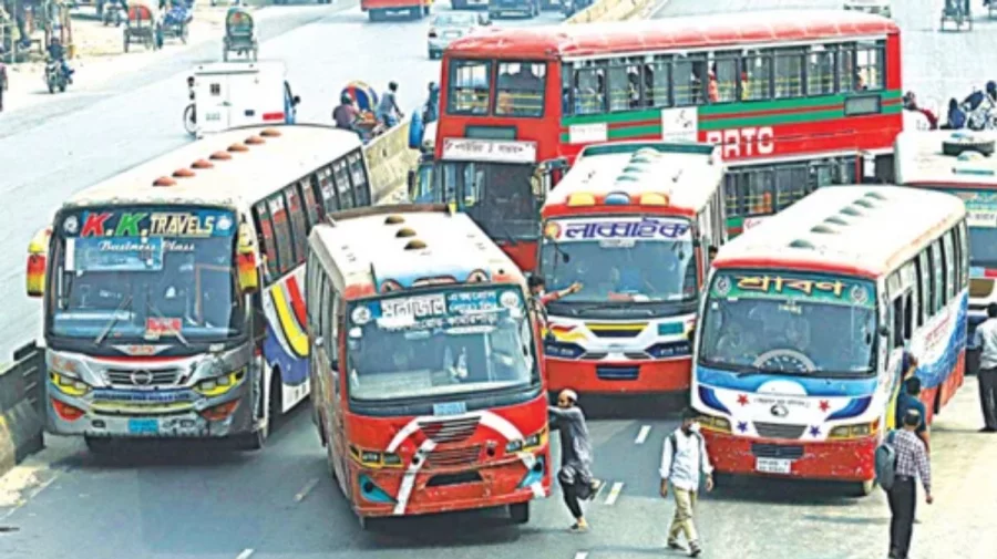 তেলের দাম বাড়ায় বাস ভাড়া বাড়লো
